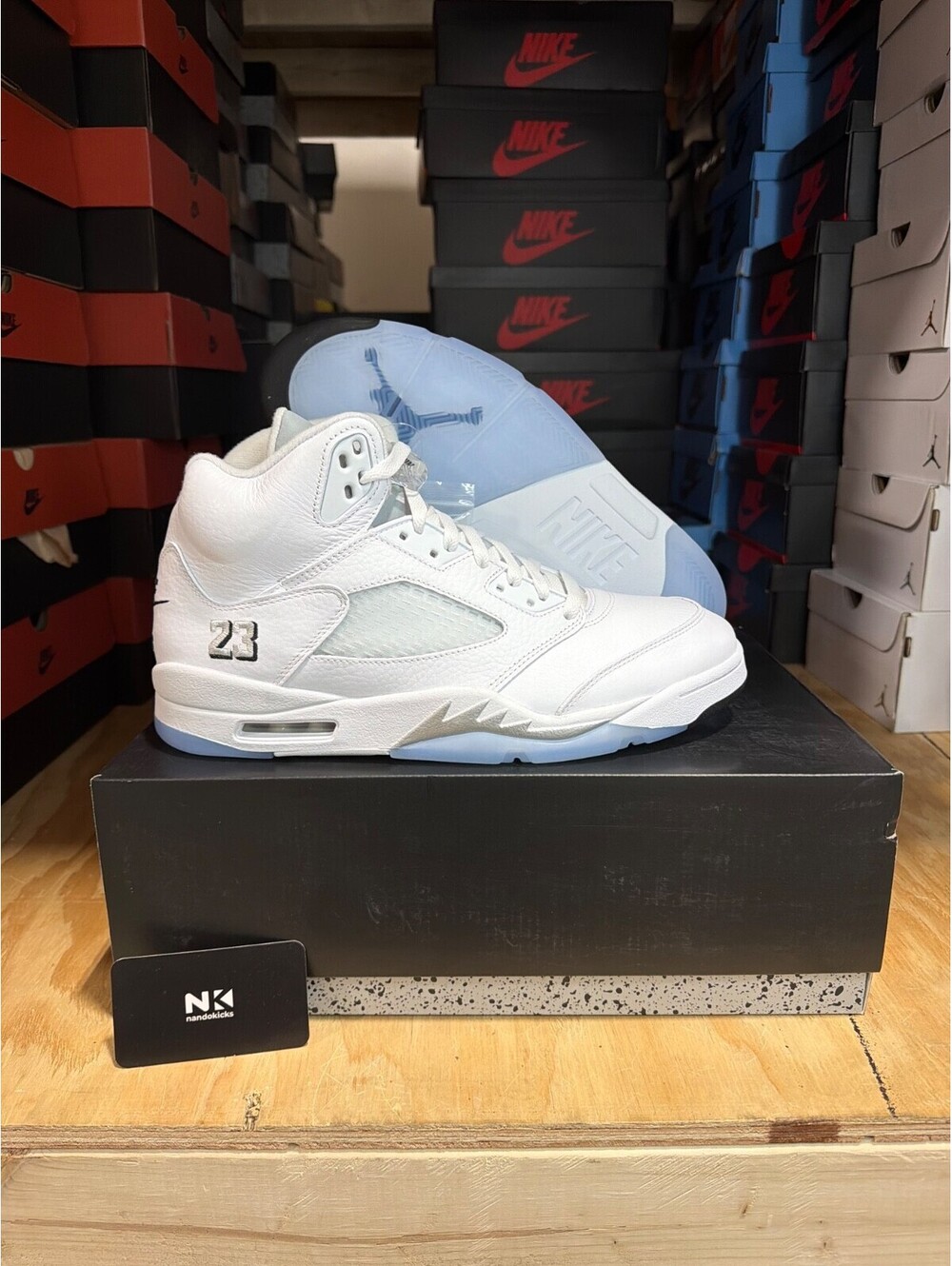 Air Jordan 5 Retro 'White Metallic' 2026 HQ7978-103 BRAND NEW MENS SIZE 13 - Picture 1 of 5
